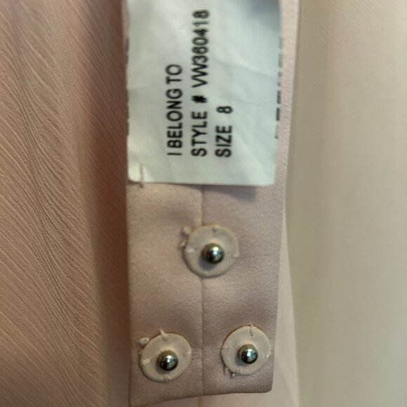 Vera Wang NWT - Blush Chiffon Halter Bridesmaid Dress – Size 8 - Picture 14 of 16